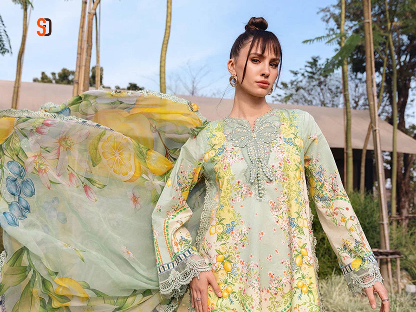 M.PRINT -19 by SHARADDHA DESIGNER 19001 TO 19006 SERIES Pakistani Stylish lawn cotton COLLECTION At Wholesale Price
